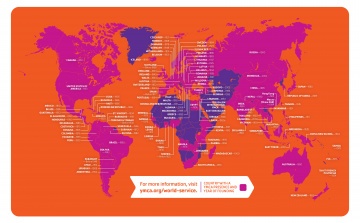 Global YMCA Movement Map